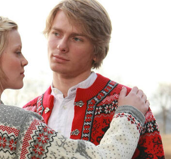 Kautokeino Cardigan - Red & Black