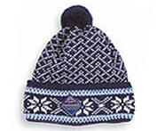Borgund Cap - Navy blue & White