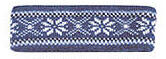 Borgund Headband - Jeans blue & White