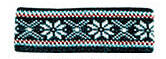 Borgund Headband - Charcoal & White