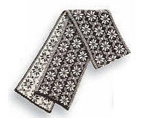 Borgund Scarf - Charcoal & Off white