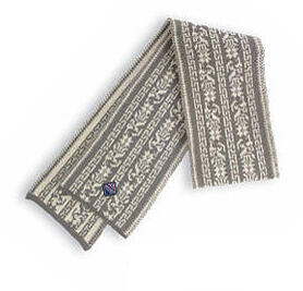 Selje Scarf - Sand & Off white