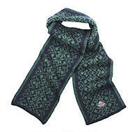 Hemsedal Scarf - Dark blue & Golf green