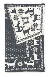 Cat's Blanket - Blue & White