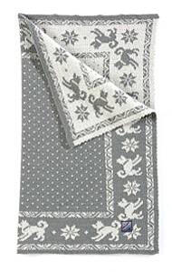 Dog's Blanket - Grey & White